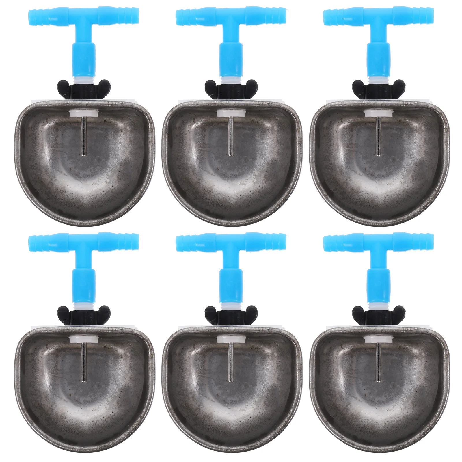 

6Pcs Rabbit Waterer Automatic Drinker Small Size Lightweight Secure Cage Prevent Tipping Comfortable Angle Feeding