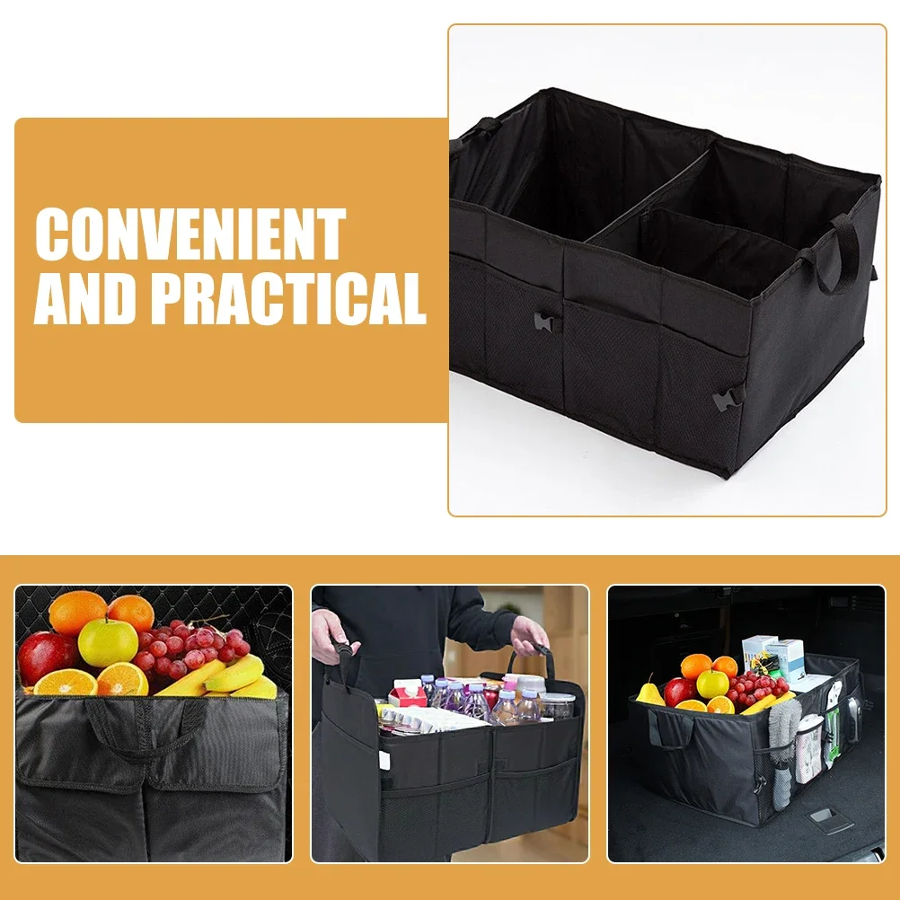 

Car Trunk Organizer Storage Box Non-woven Fabric Large Capacity Foldable Multi-functional Tools Case Car Organizers