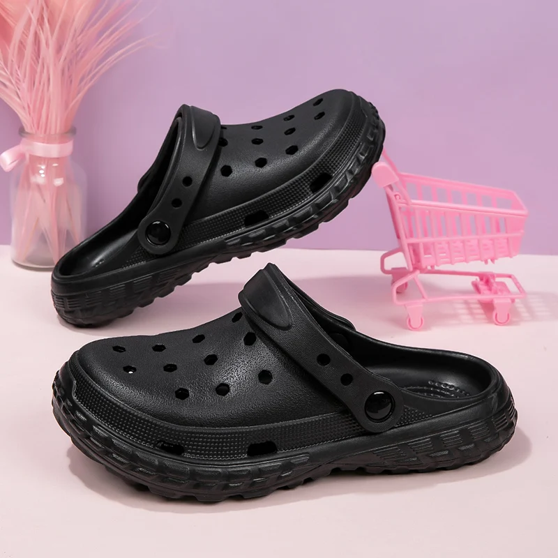 

Lazy Style Slip On Men Slippers No Binding Comfortable Fit Wear Resistant Upper Daily Outdoor Home Leisure Shoes