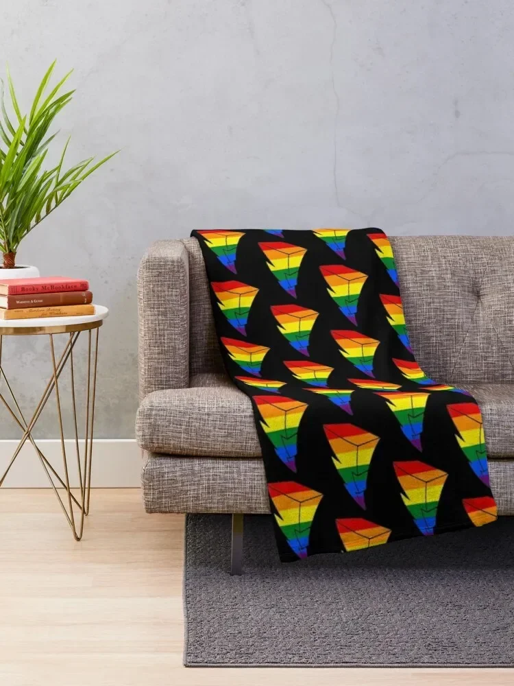 Pride Power Lightning Bolt Throw Blanket Kid'S Hairys Designers valentine gift ideas Blankets