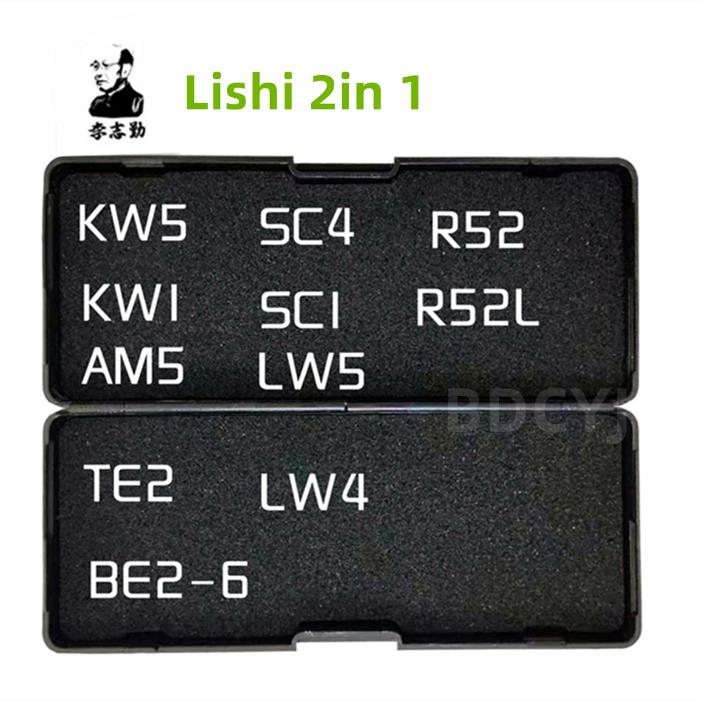 

Гражданский инструмент 2в1 Lishi Tool 2 в 1 SC1 KW1 SC4 KW5 R52 SS002 PRO SS001TE2 LW4 LW5 BE2-6 AM5 R52L M1MSI BE2-7 Слесарные инструменты