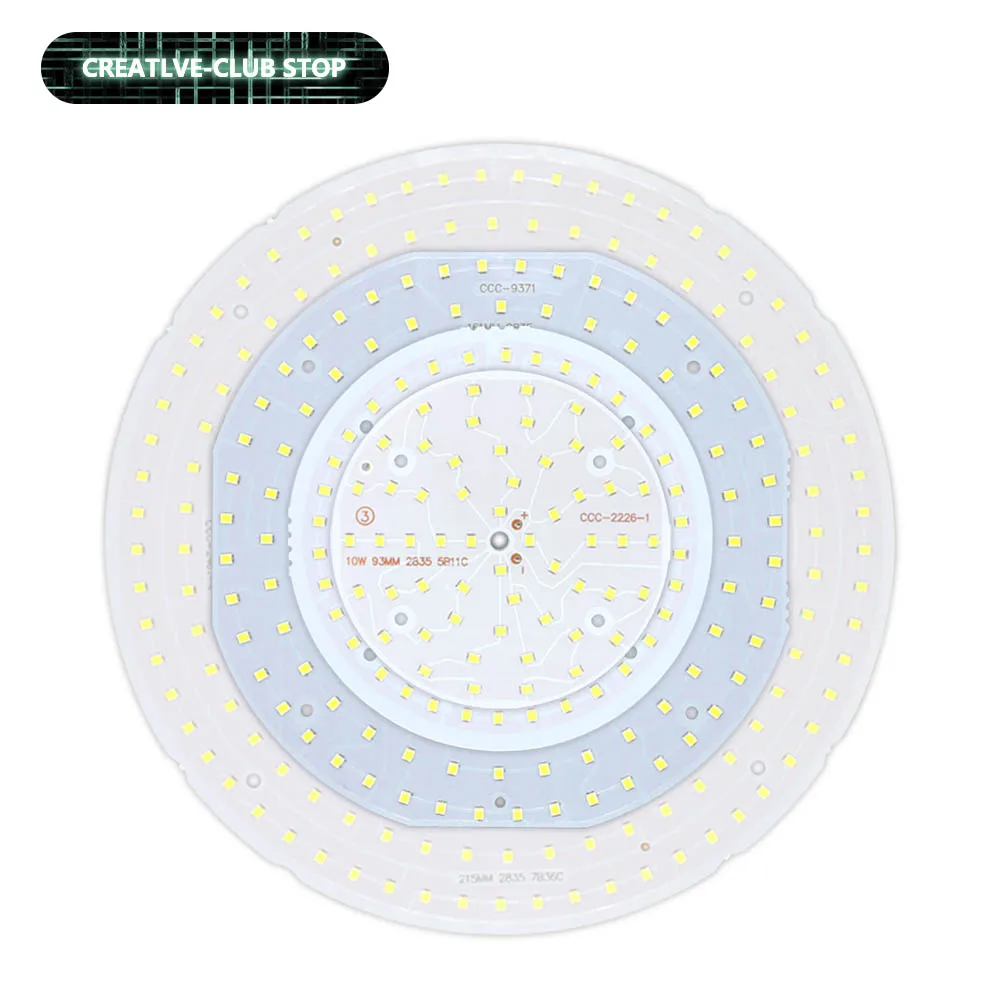 10W 15W 22W 36W LED Lamp Bead Diode 250mA Panel Light LED Round shape Ceiling Board Lamp Board LED Source SMD2835 DIY Accessory