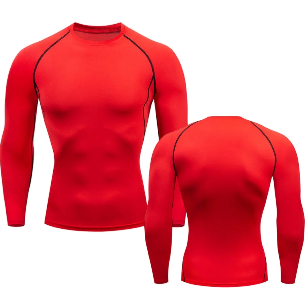 Camisola de compressão esportiva masculina, Tops apertados, camiseta fitness, roupas de treinamento muscular, corrida Rashguard, Dry Fit, ginásio