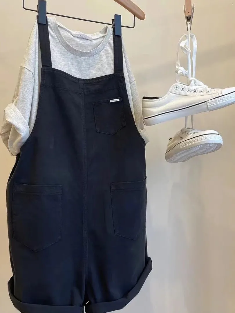 

plus Size Women's Summer Faionable Wide Leg Overalls Set Loose Fit Cover Belly Two Piece Suit Commute Sle Long Pants