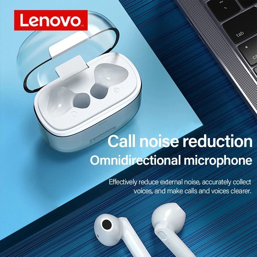 Imagem -04 - Original Lenovo Xt96 Pcs 10 Pcs Fone de Ouvido Bluetooth 5.0 Tws de Alta Fidelidade de Áudio Imersivo com Controle de Toque do Microfone