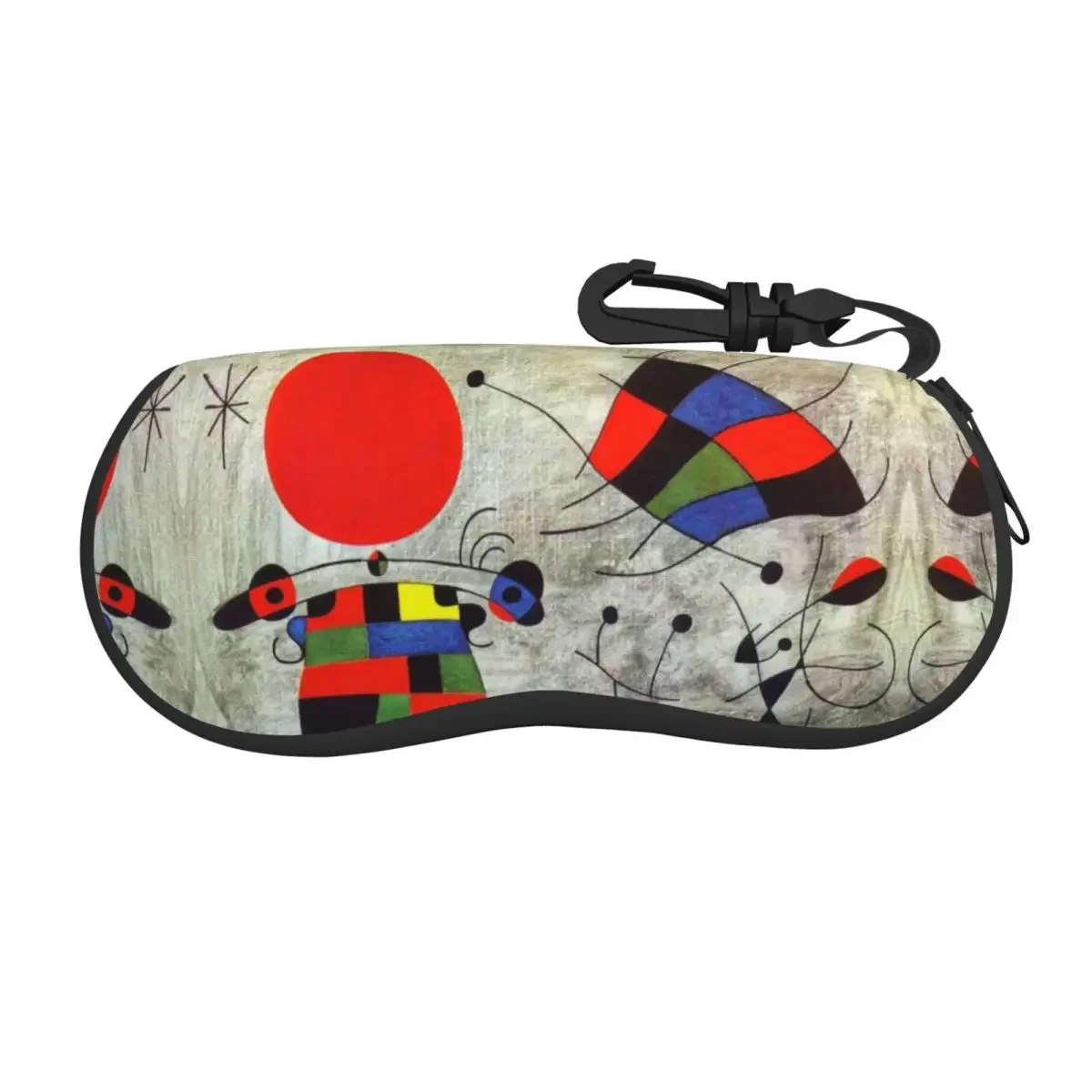 The Smile With Flaming Wings Shell Eyeglasses Case Women Men Cool Joan Miro Abstract Art Glasses Case Sunglasses Box Pouch