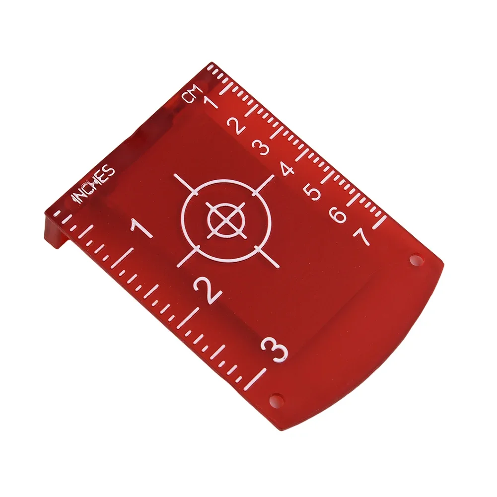 Imagem -05 - Ferramenta de Medição a Laser com Base Magnética Instrumentos de Análise Cartão de Alvo Plástico Alinhamento de Placa Verde Vermelho Nível de Nível