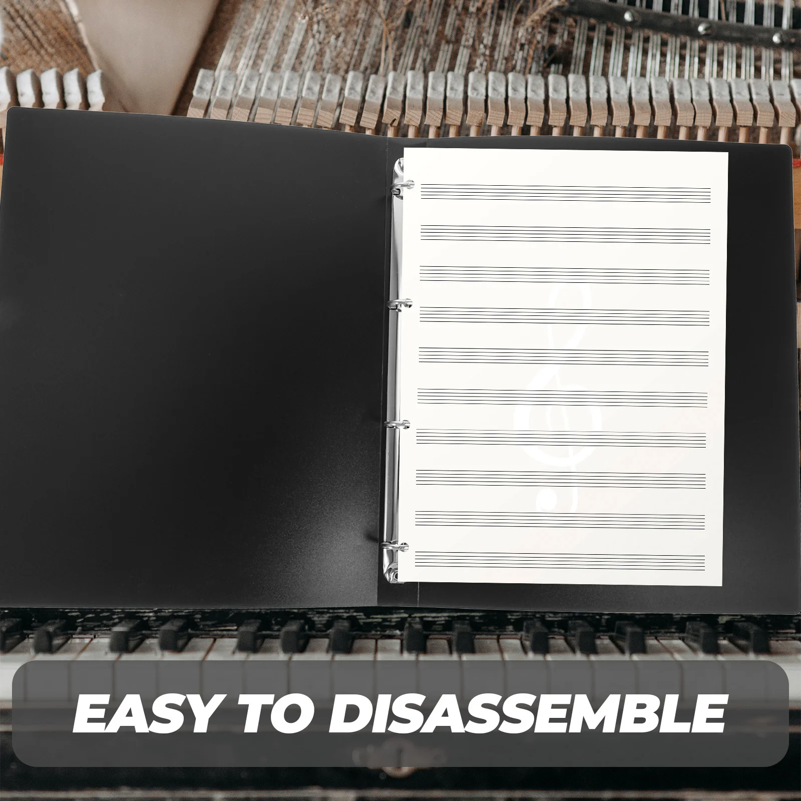 แฟ้มเอกสารนักเรียนแบบสี่รู ขนาด A4 สำหรับจัดระเบียบเอกสาร ใช้งานได้จริงในสำนักงานและโรงเรียน สำหรับเก็บเอกสารสำคัญ