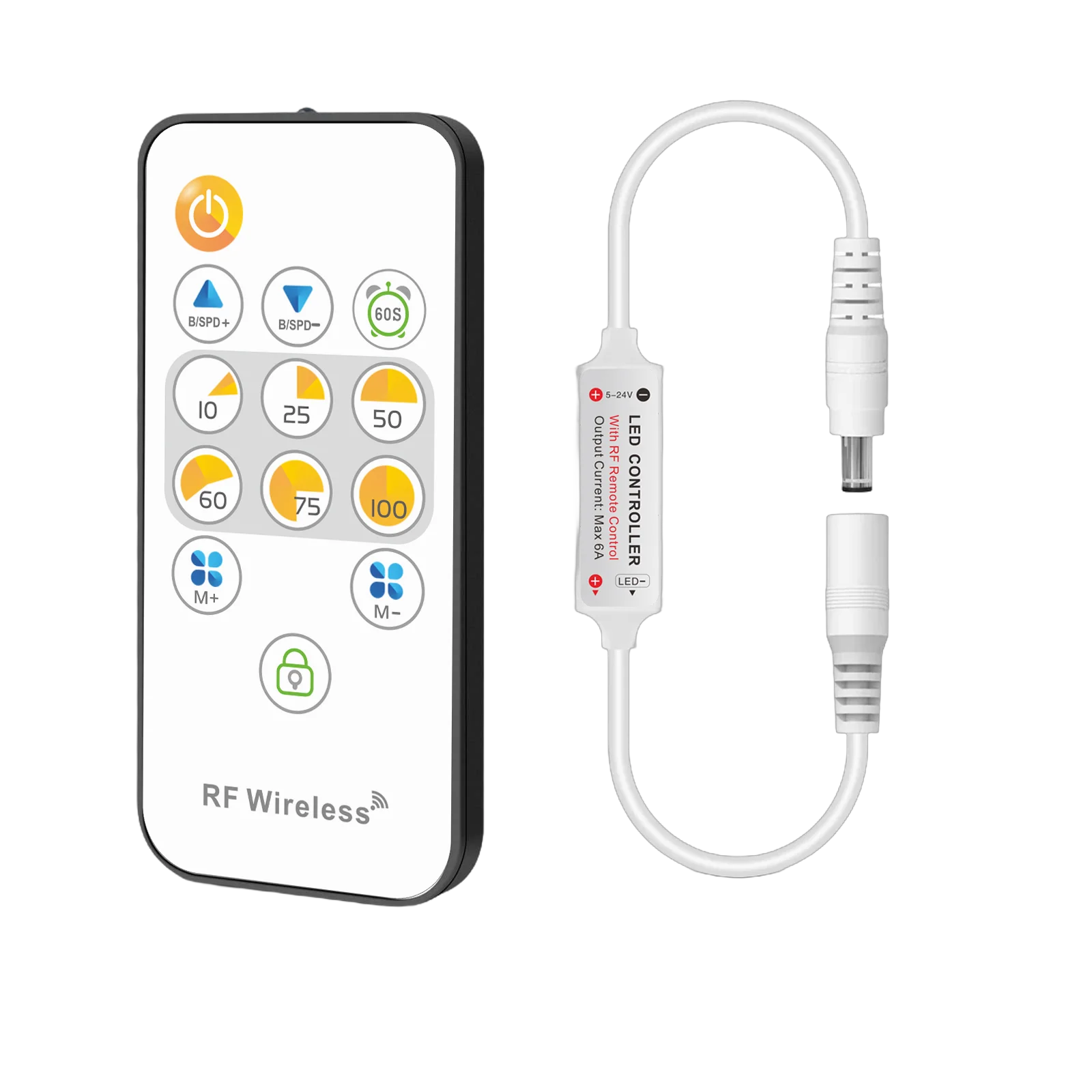 Mini LED Light Strip Controller 13 Key Dual Color RGB Monochrome Timing Adjustment Switch D5-24V Full-Color Dual Mode
