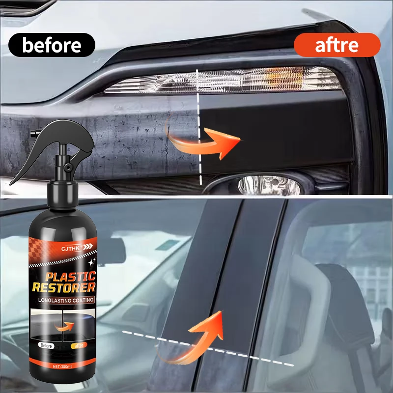 Car Plastic Restorer Back To Black Gloss Plastic Renovator Longlasting Coating Leather Restore Auto Polish Cleaning Products
