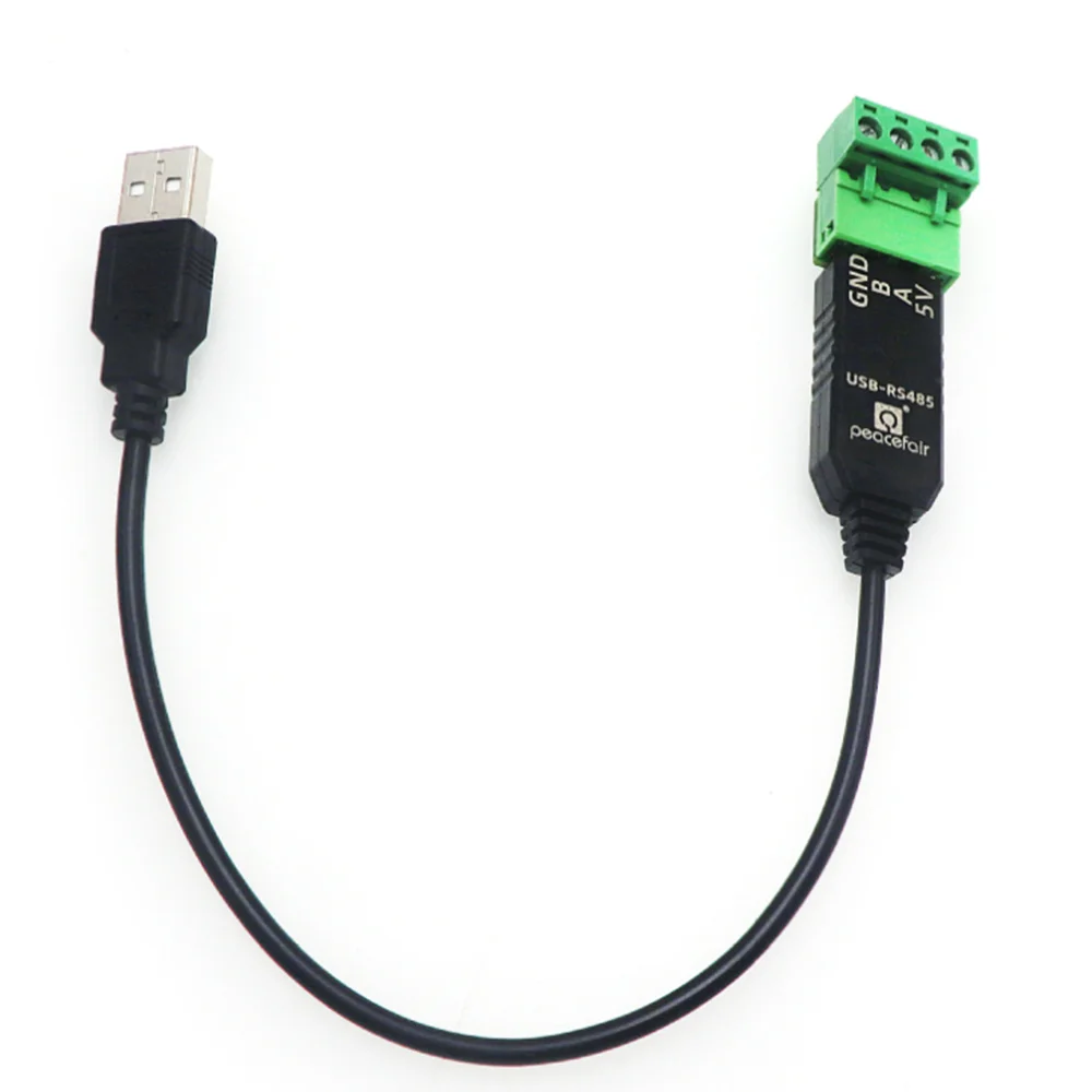 Peacefair RS485 naar USB 485 Converter Adapter Ondersteuning voor Win7 XP WIN98 WIN2000 WINXP WIN7 WIN10 VISTA G