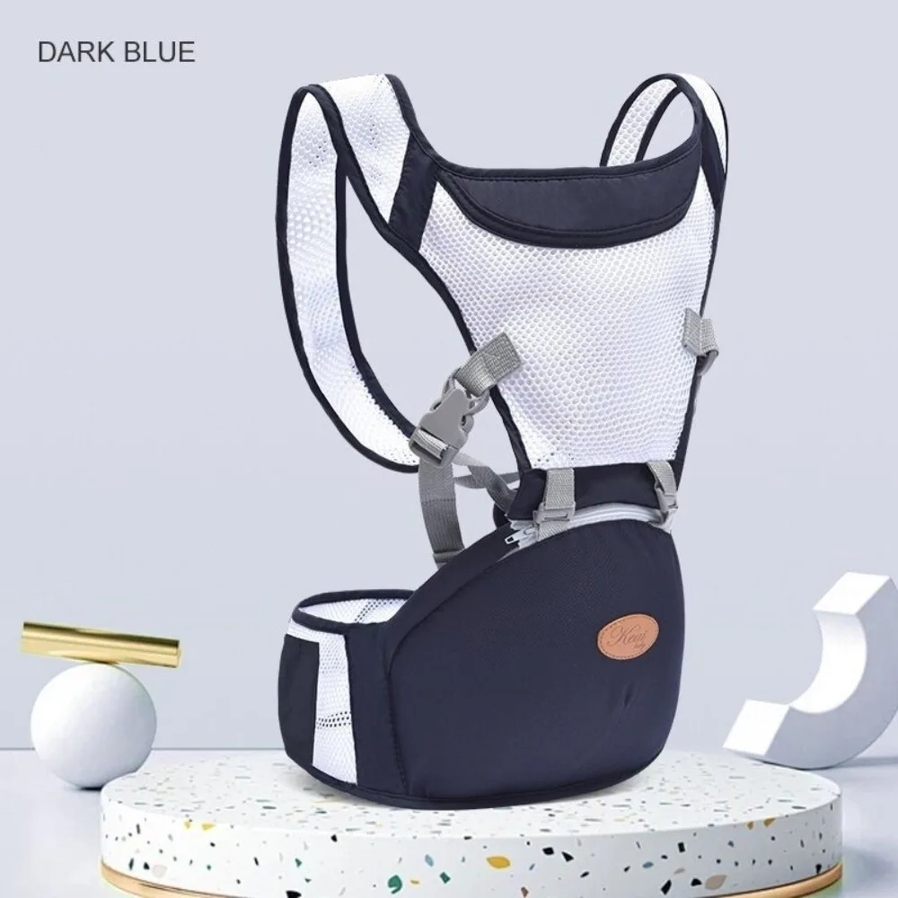 New 2 in 1 Waist Stool Ergonomic Breathable Mesh Carrier with Hip Seat Detachable Infant Hipseat for Outdoor