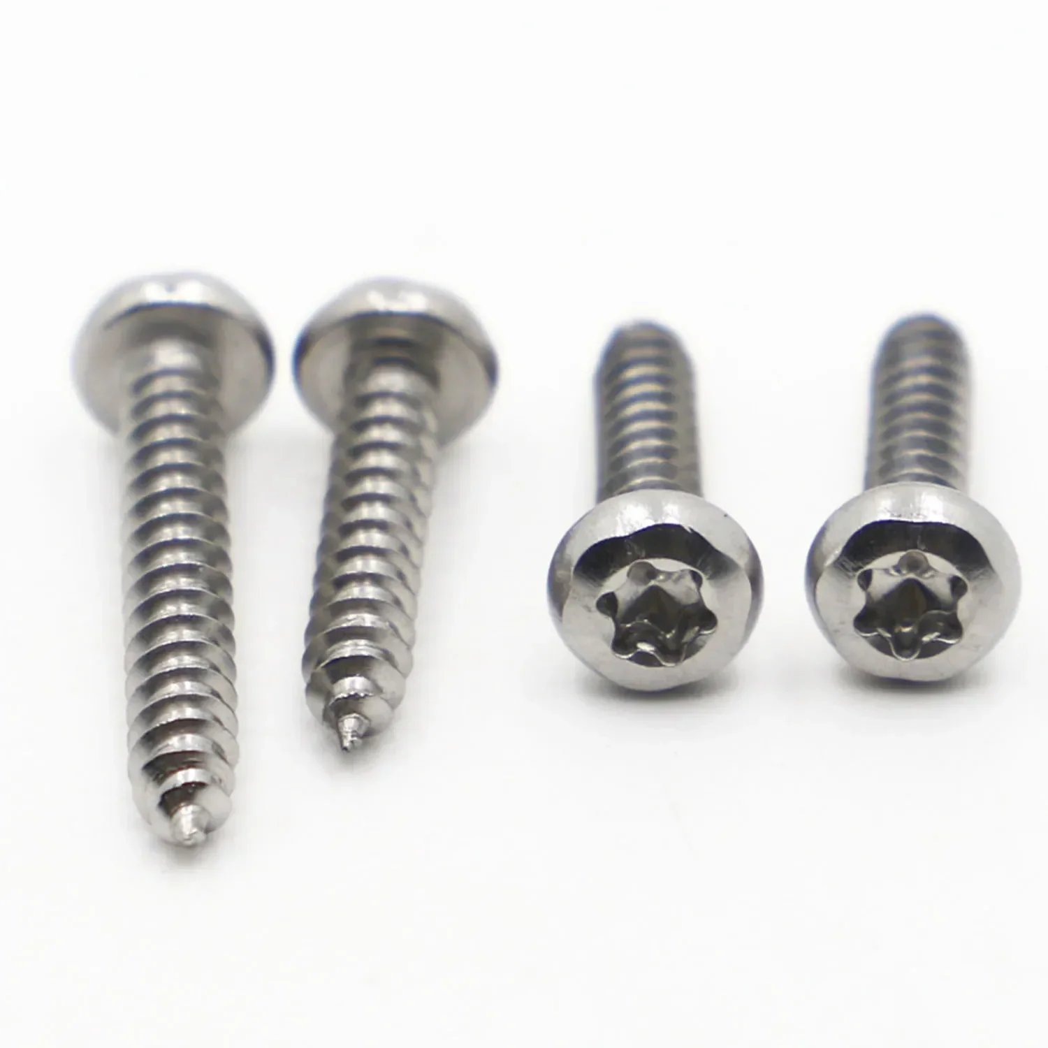 10/20pcs 304 Stainless Steel Round Pan Head Torx Six Lobe Self Tapping Screw M2.9 M3.5 M4.2 M4.8 L=6*50mm