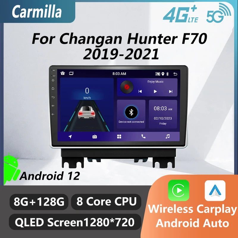 

Автомобильная стереосистема Android для Changan Hunter F70 2019-2021 2 Din AnAutoradio GPS-навигация 10,1-дюймовый автомобильный мультимедийный плеер, головное устройство