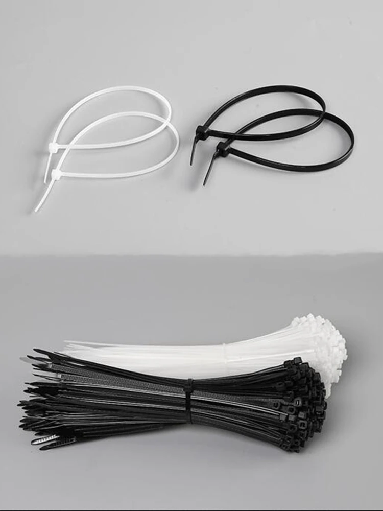 width3.6mm 5*200/250/300/350/400/500 self locking Nylon Cable Ties zip tie Fastening Ring Wraps Strap Nylon Cable Tie