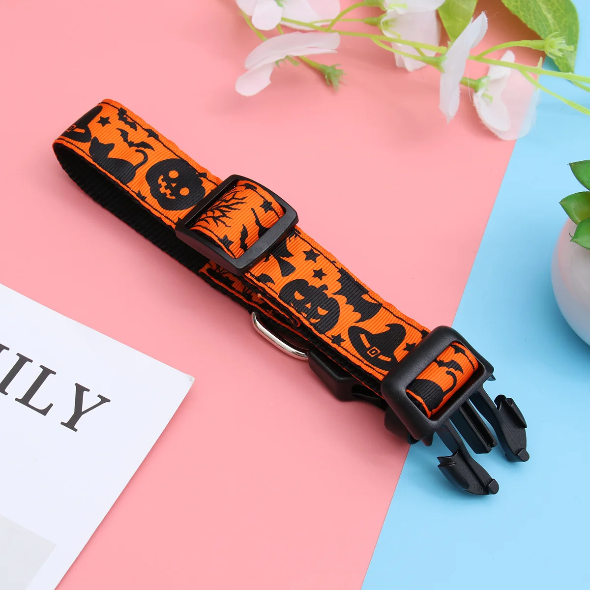 

Pumpkin Hat Necklace Collar for Cats Puppy Collars Pet Halloween Dog Has Supplies