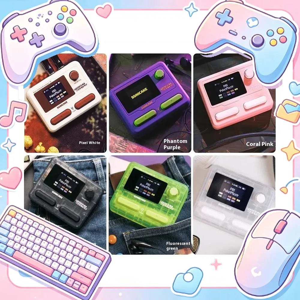 SONICAKE Pocket Master Colorful Case Guitar Bass Amp Chinese Version 100+ Multi-Effects Pedal Rechargeable APP Control Music