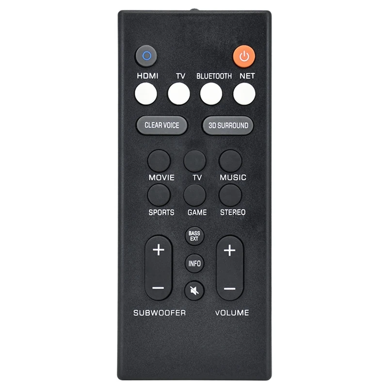 New-3X Speaker Remote Control For Yamaha YAS-209 YAS-109 Echo Wall Audio Remote Control Replacement ATS-2090