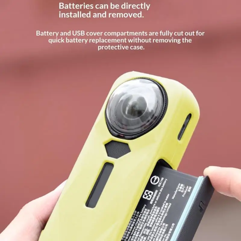 Silicone Guard For X5 Cameras Case Shock Absorption Fashionable Color Good Heat Dissipation For Travel Enthusiasts 83CE
