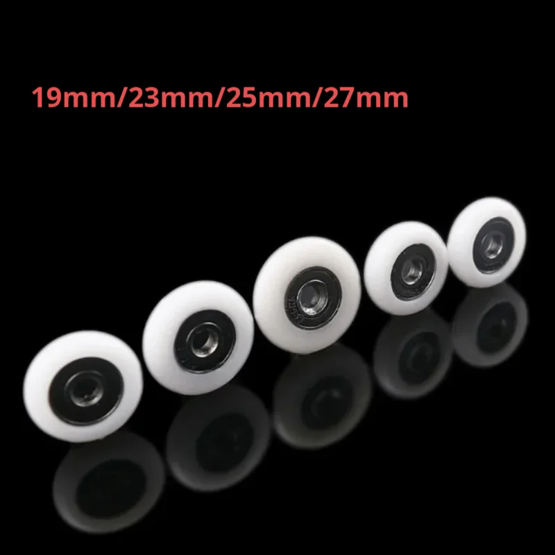 

8pcs Shower Door Rollers/Runners/Spares 19mm 23mm 25mm 27mm wheels diameter, 5mm hole