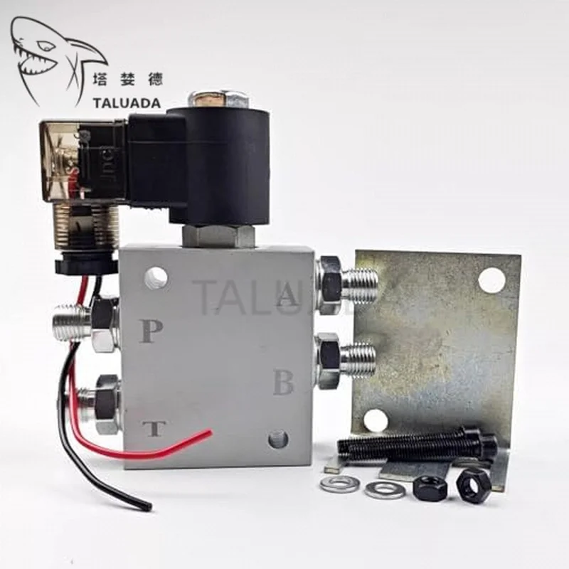 12V/24V Four Holes Hydraulic Quick Coupler Universal Fit For Excavator Solenoid Valve Coil Equipment Attachment Control Valve