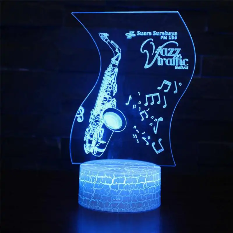 Christmas Night Light Led Small Snowman Decorating 3d Lamp Creative Seven Color Touch Color Gift Desk 3d Light Fixtures