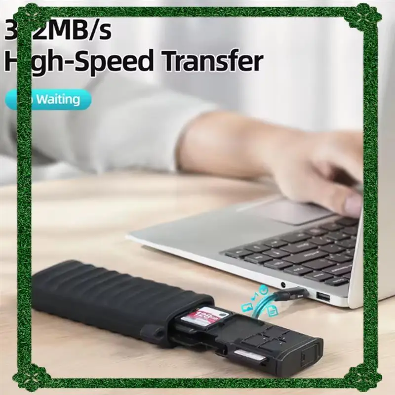 

24-Hour Delivery TELESIN High-Speed 312MB/S TF/SD Card Reader Memory Card Storage Box Type-C Interface Carrying Case Holder