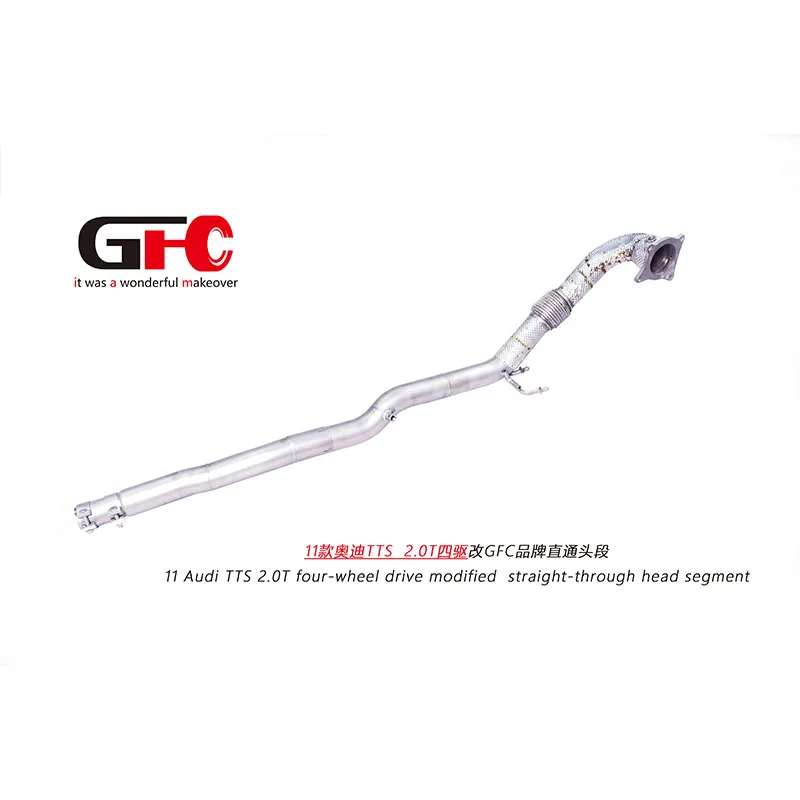 

Suitable for Audi TTS downpipes, this is a high performance stainless steel cat-free exhaust system