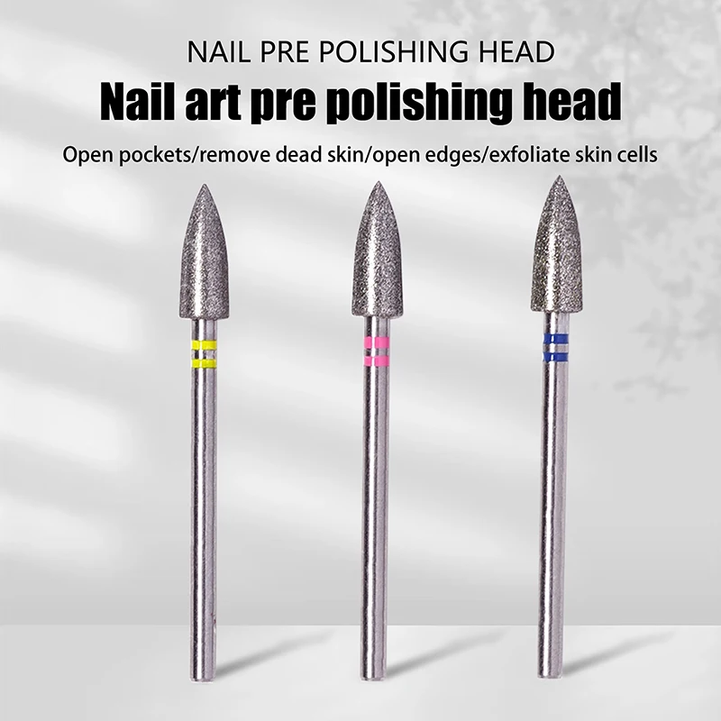 [1Pcs Cone Nail Drill Bits Machine Pedicure Foot Cuticle Clean Tools Nail File Grinding Head Gel Polish Removal Nail Art Tools