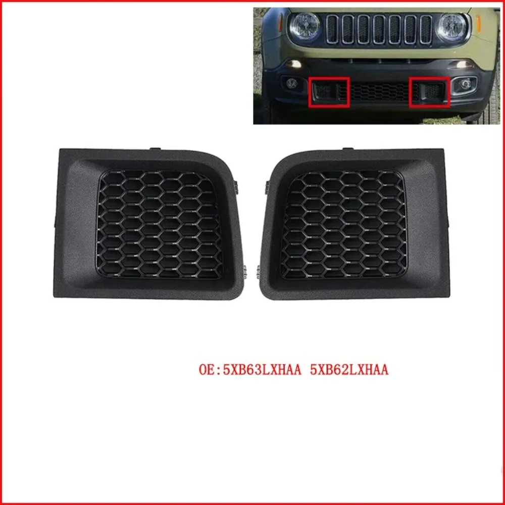 Front Bumper Grille Cover Front Bumper Grille Cover 735618579L Left And Right Lower Cover Insert for Renegade 2015 to 2017