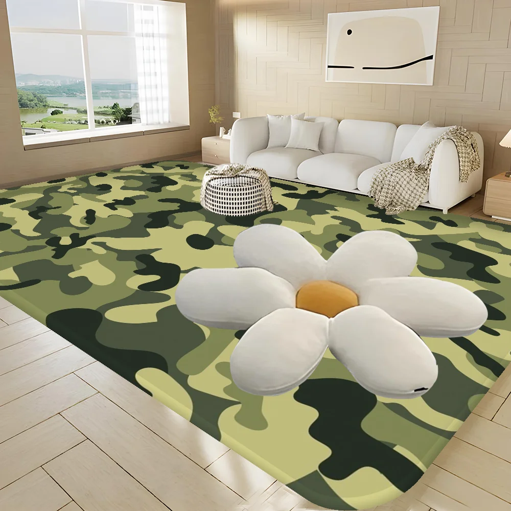 Camouflage Art Culture Floor Mat Retro Multiple Choice Living Room Kitchen Rug Non-Slip Modern Home Decor