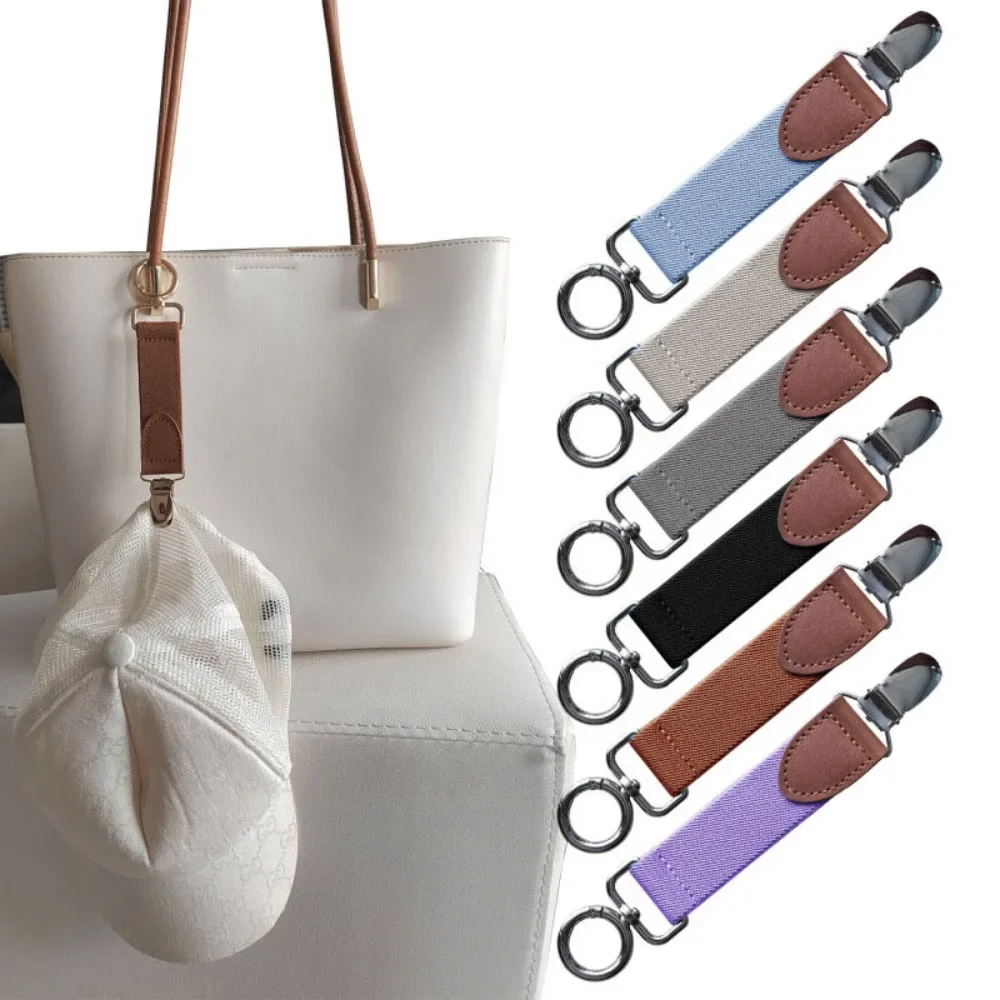 

1 Piece Travel Elastic Hat Clips for Hanging on Bag Handbag Backpack Purses Luggage for Outdoor Camping Summer Beach Accessories