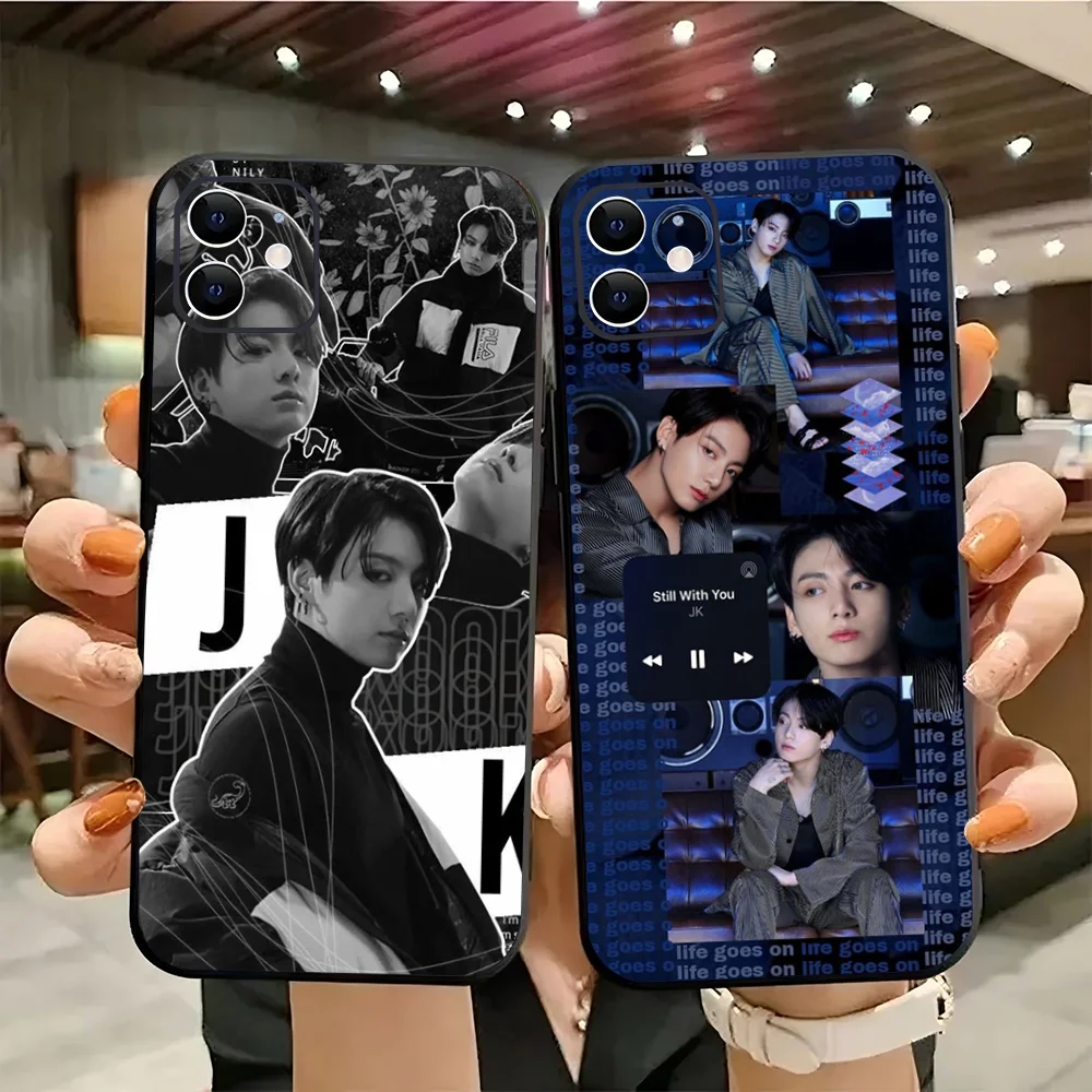 E-Euphoria J-Jungkook-K-KPOP Phone Case Silicone Soft For IPhone 16 15 14 13 12 11 Plus Pro Max Plus