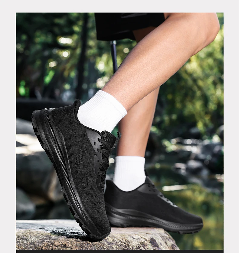 2026 Neu eingetroffene Herren-Wanderschuhe: Atmungsaktive Schnür-Trekking-Schuhe für Herren mit Dämpfung für Outdoor-Klettern und Tourismus – Detail 18