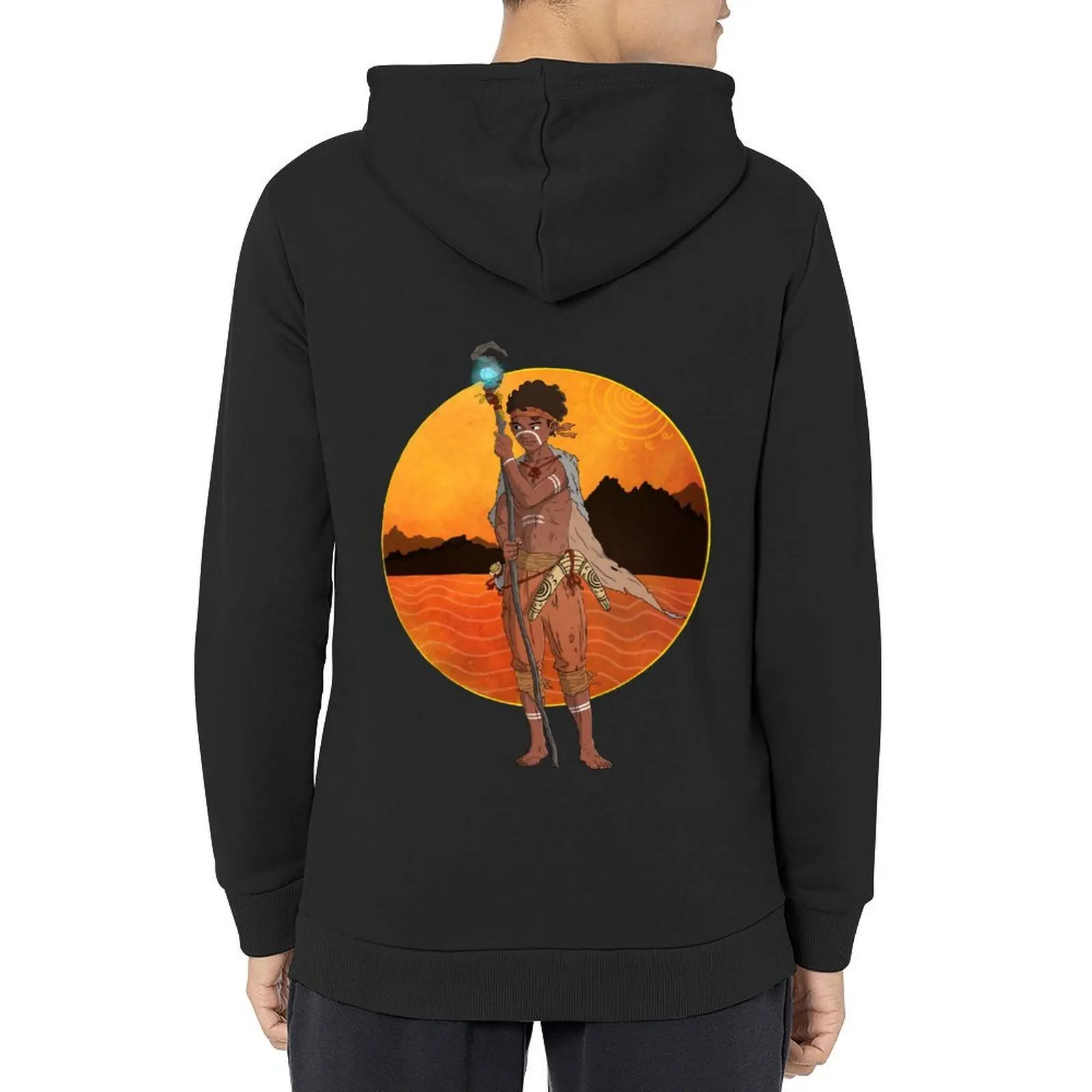 

Maloo Indigenous Design Hoodie autumn men's clothes anime clothing mens clothing men hoodie