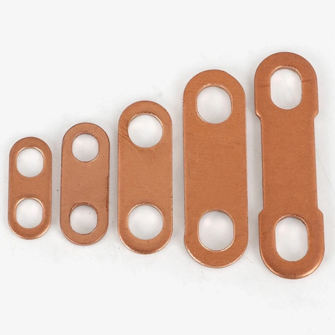 

Red Copper Connection Piece / Lithium Battery Connecting Piece Heating Tube Connection Piece Thickn 1.5mm Various Sizes