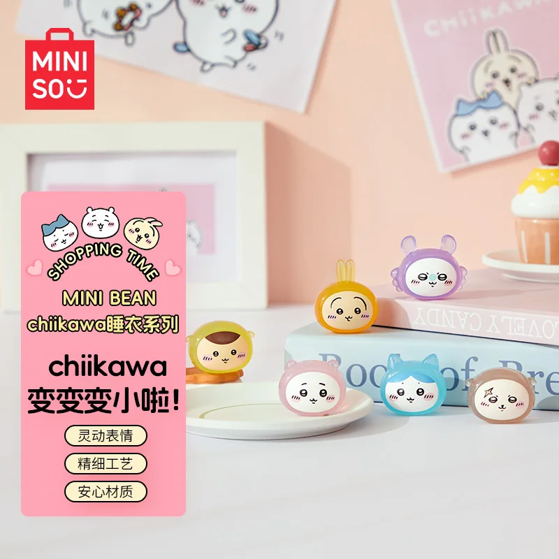 Miniso Chiikawa Pajamas Series Mini Doll Blind Bag Kawaii Anime Figure Decorative Collection Model Doll Toy Mystery Box Gift