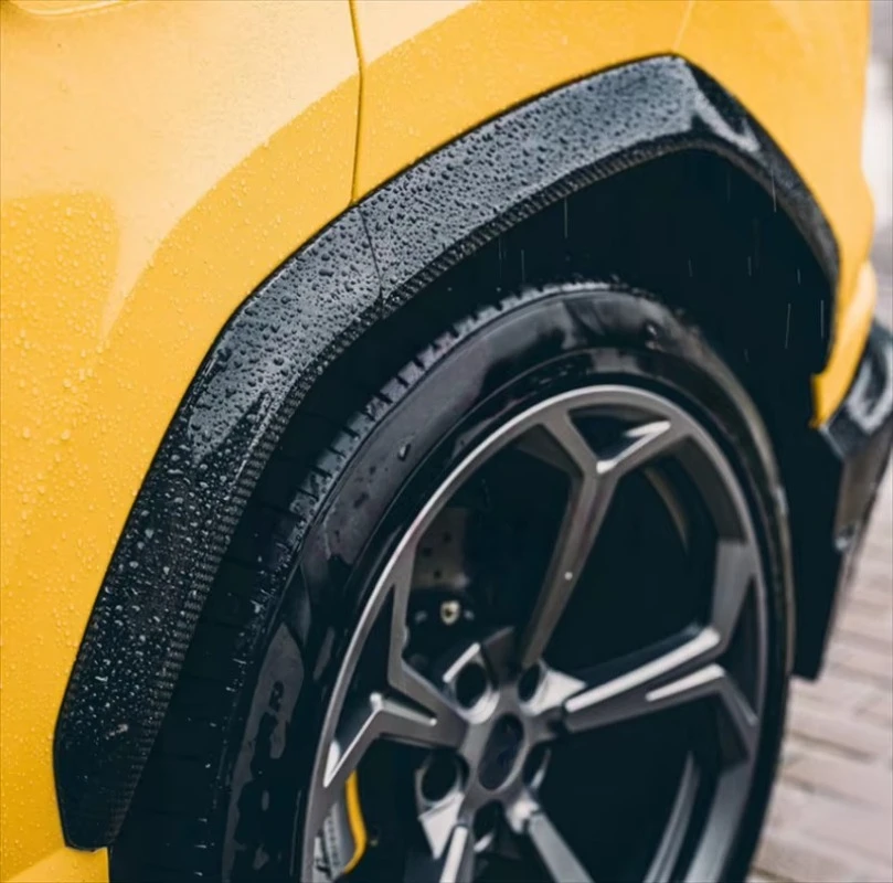 

For URUS M Style Carbon Fiber Wheel Eyebrow Body Kit Front bar Edge Side Skirt Rear Diffuser