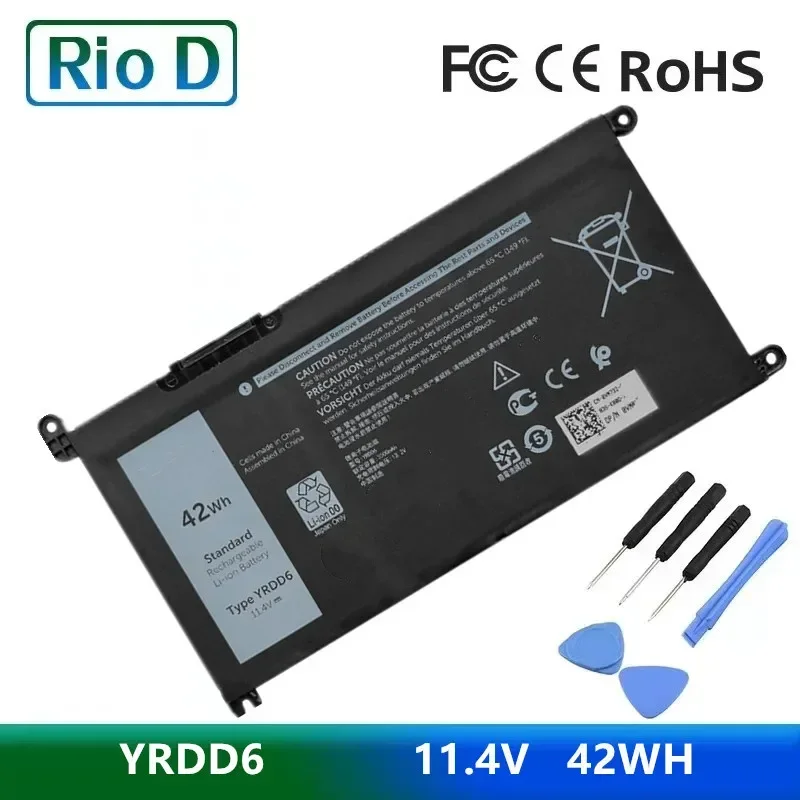 YRDD6 Laptop  Battery for Dell Inspiron 5482 5480 5481 5485 5491 5591 5593 3583 3310 2-in-1 3493 3582 3593 3793 5584 5493 558