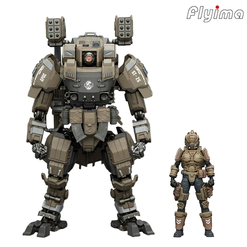 [Pre-orden] Figura de Acción JOYTOY Dark Source 1/25, Serie APOC, Cosmic Zenith Fire Support Mech y UNSC Medic Acacia, 2 Piezas