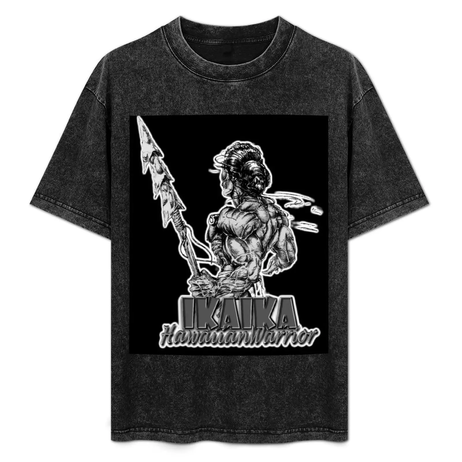 

IKAIKA - HAWAIIAN WARRIOR T-Shirt Labor Work Casual T-Shirt