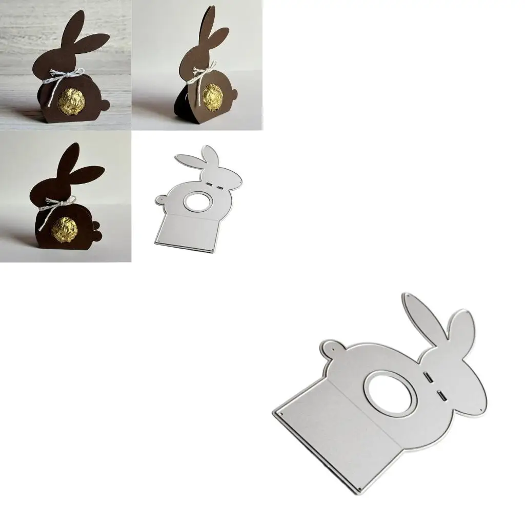 

Easters Rabbits Die Cuts Stencils for Album Decorations Carbon Steel Cutting Dies