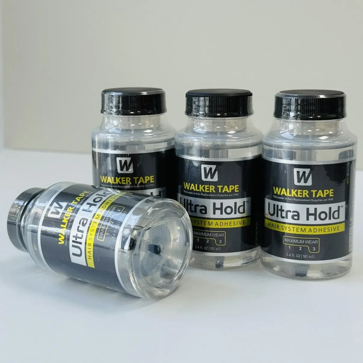 

1/2/3PCS 3.4 FL OZ Strong Hold Hair System Adhesive Maximun Wear 3 Walker Tape The Leader In Hair Replacement Supplles