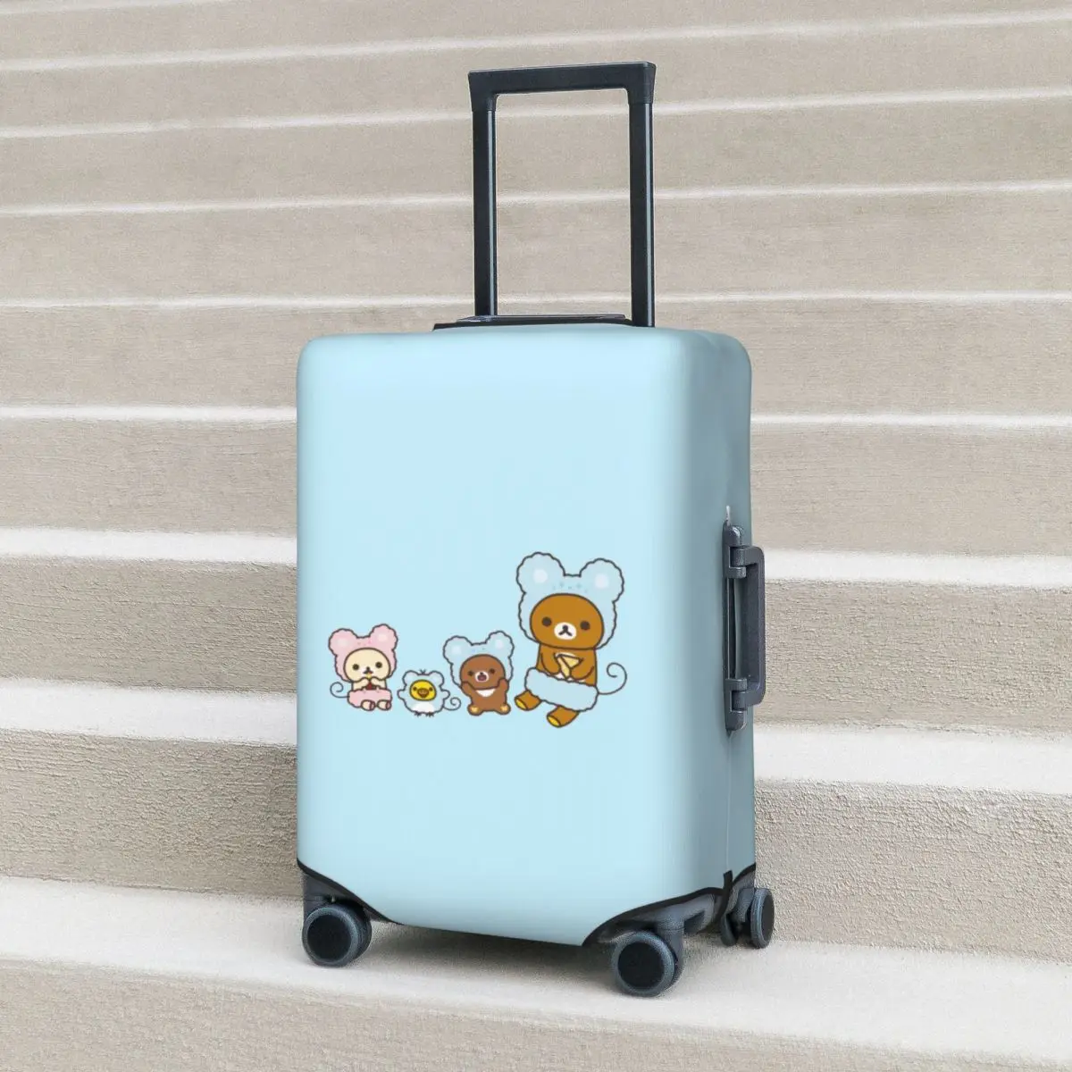 

Rilakkuma Sakura Suitcase Cover Protection Elastic Travel Luggage Protector Covers for 18-32 Inch