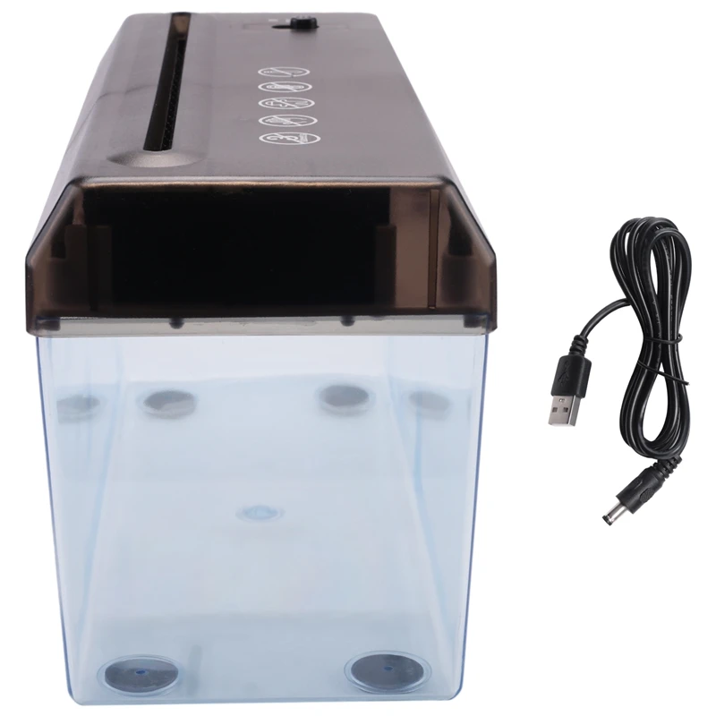 

USB-измельчитель бумаги двойного назначения, настольный мини-измельчитель бумаги А4 для финансовых счетов, измельчитель бумаги для дома и офиса