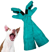 Animal Handling Gloves Anti-Bite And Scratch-Resistant Dog Training Gloves Durable And Waterproof Pet Bathing Feeding Training