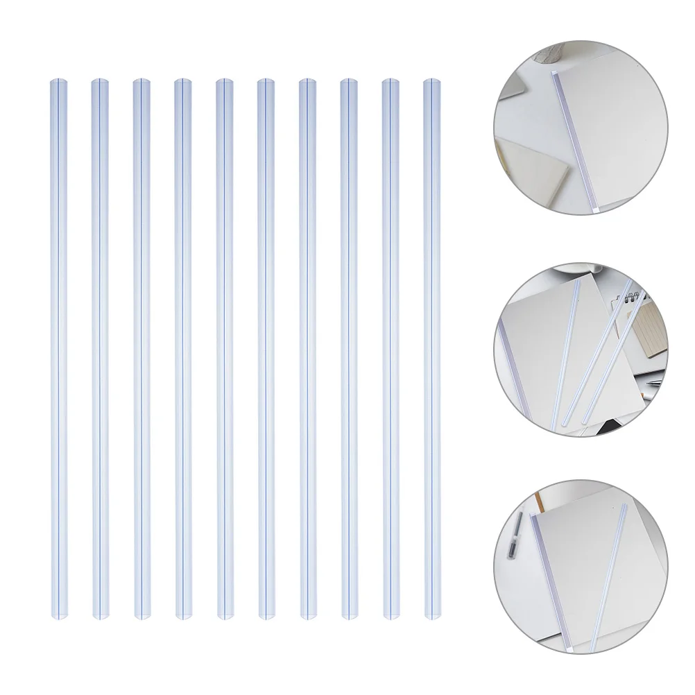 

30pcs Plastic Slide Binders Bookbinding Strong Report Binder Clips For School Office Use Paper Binder Clips Loose Leaf