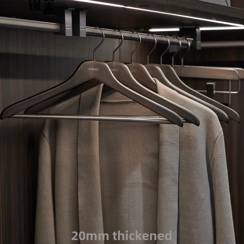 

Premium Wooden Clothes Hanger Luxury Wardrobe Organizer for Sweaters & Hoodies Thick Coat Hangers Elegant Closet Essentials
