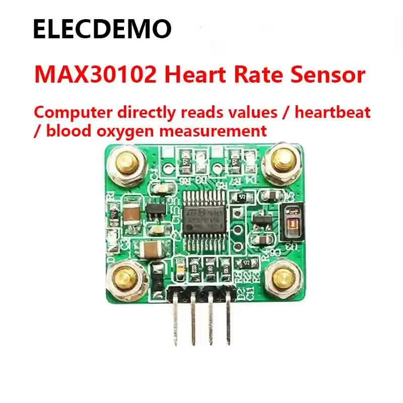 Heart Rate Pulse Oximeter Sensor Module, Blood Oxygen Saturation SpO2 Monitor,UART Serial Port, High Precision, MAX30102