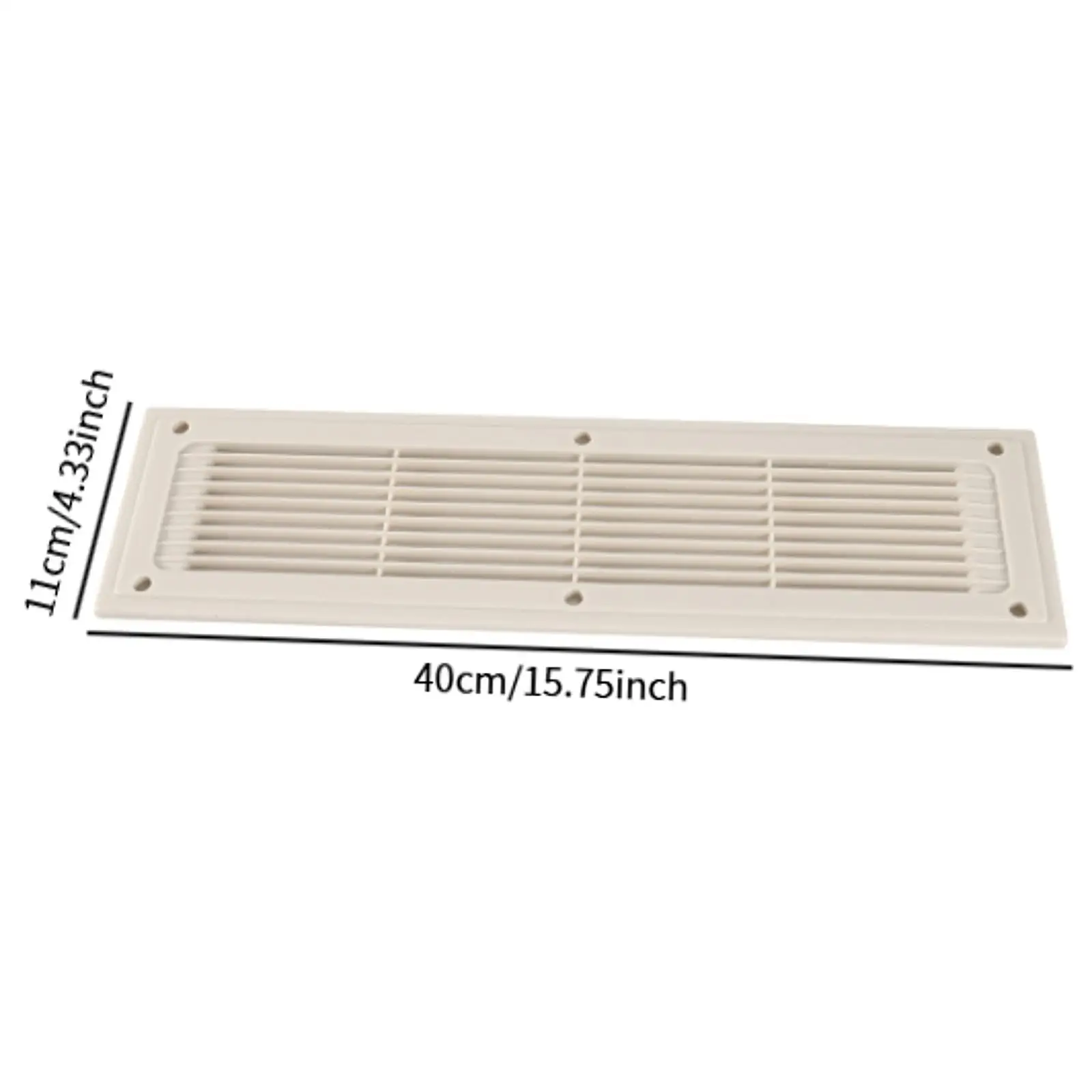 

RV Air Vent Grille Directly Replace Easy to Install Accessories Rectangular Louvered Ventilation Grill for Yacht Bus